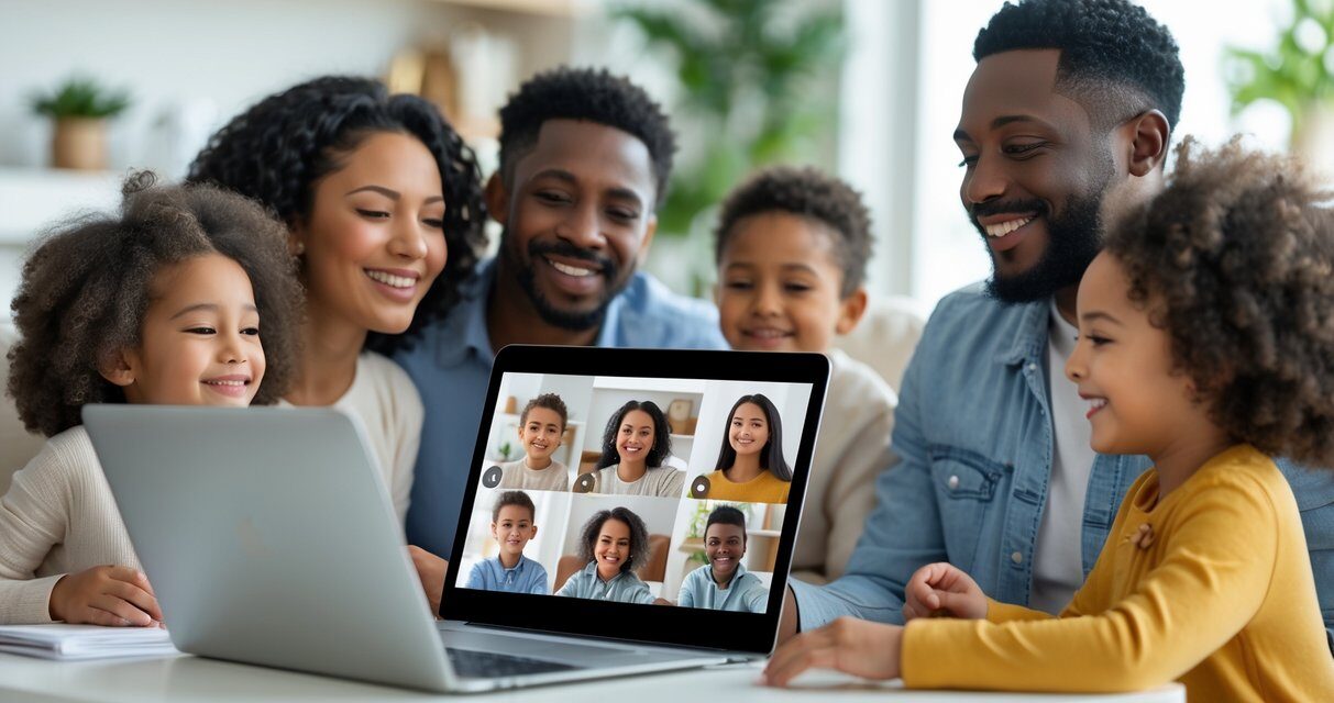 Sådan får du mest ud af online møder for familier