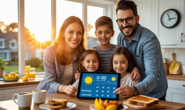 Sådan planlægger du familiens morgenrutine efter hvornår solen står op