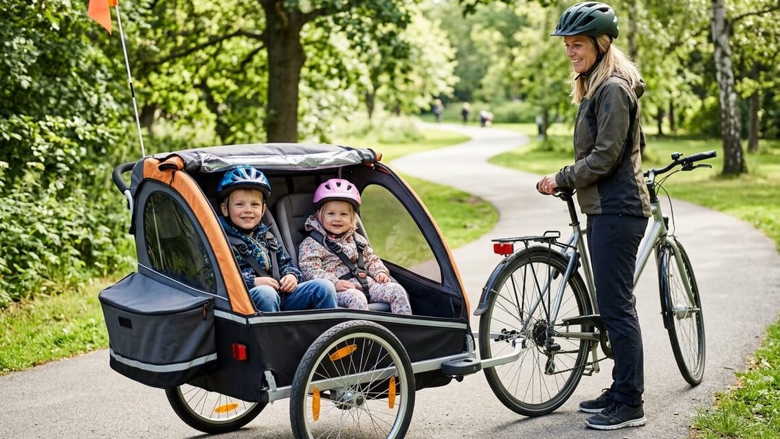 Cykeltrailer til børn – guide til plads, funktioner og anvendelse