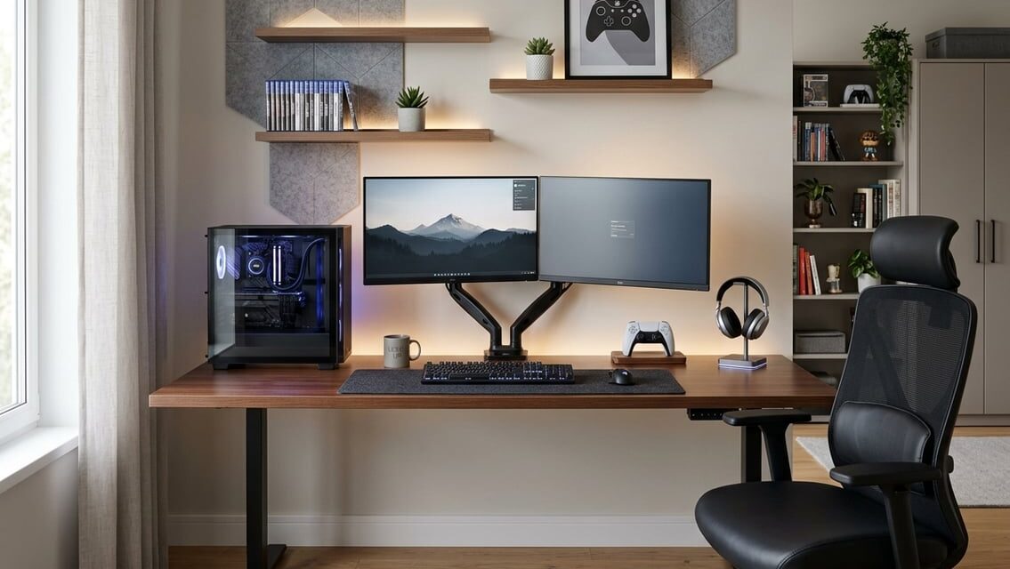 Gaming-værelse – inspiration til skrivebord, lys og udstyr