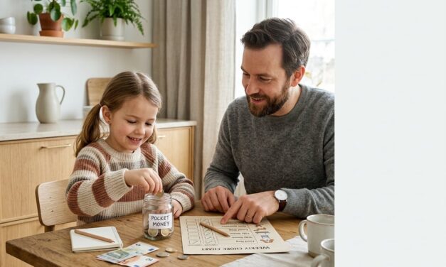 Lommepenge til børn – sådan kan familien lave en enkel ordning